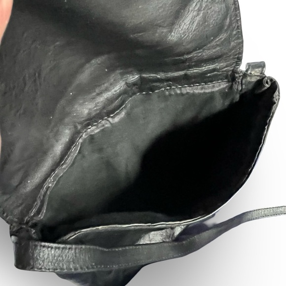 Vintage Raw Amethyst Crystal Copa Collection Black Leather Purse - Picture 8 of 9